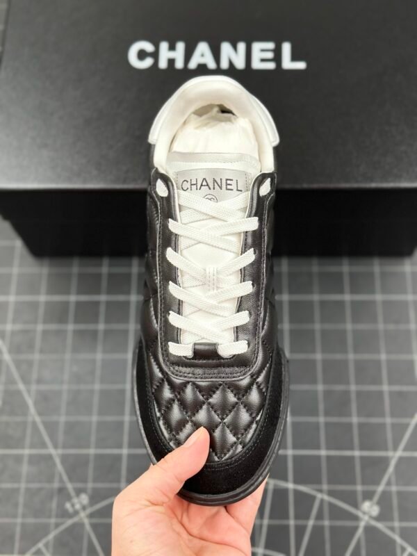 Chanel 24a Dexter Shoes Flat Lace-up Round Toe Diamond Style - 图片 2