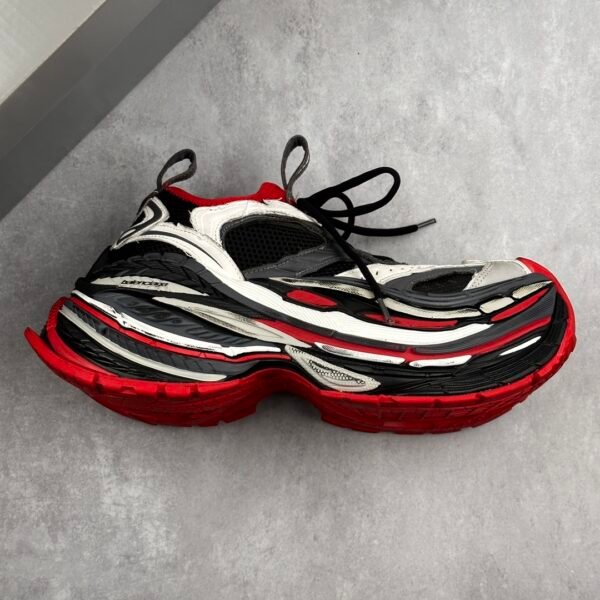 Balenciaga Platform thick-soled lace-up dad shoes 17th generation black, white, red, gray and red Exclusive craftsmanship, exaggerated shoe shape, super thick sole