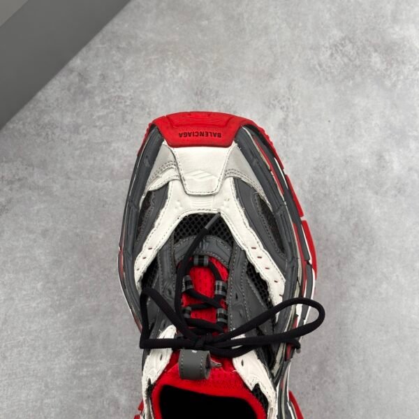 Balenciaga Platform thick-soled lace-up dad shoes 17th generation black, white, red, gray and red Exclusive craftsmanship, exaggerated shoe shape, super thick sole - 图片 8