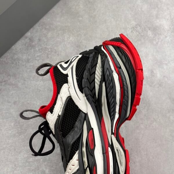 Balenciaga Platform thick-soled lace-up dad shoes 17th generation black, white, red, gray and red Exclusive craftsmanship, exaggerated shoe shape, super thick sole - 图片 5