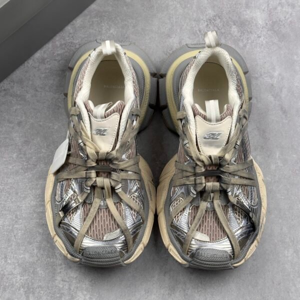 BALENCIAGA 3XL Sneakers 3+10th Generation Series Mesh-woven distressed straps metal style low-top retro wide-soled dad shoes - 图片 2