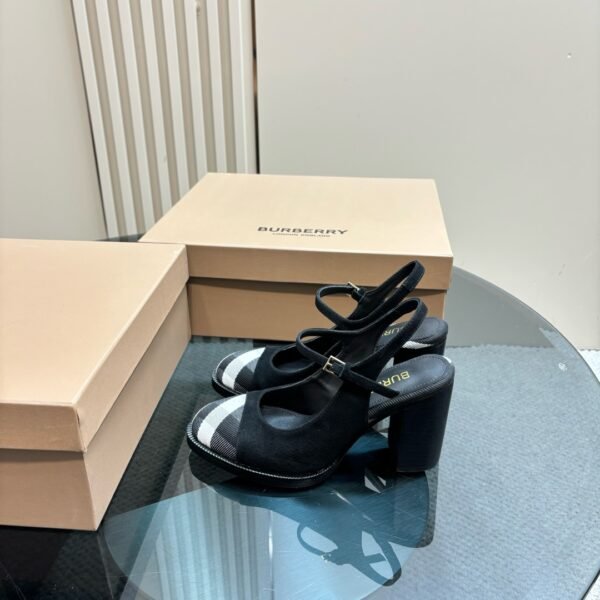 Burberry 2025 Spring and Summer latest exclusive retro elegant intellectual style high heels - 图片 5
