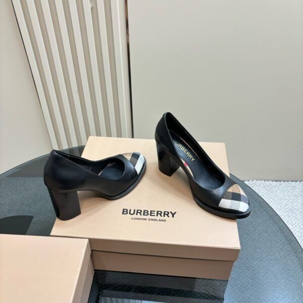 Burberry 2025 Spring and Summer latest exclusive retro elegant intellectual style high heels - 图片 7