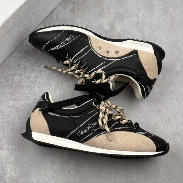 Dior sketch Dior spring and summer catwalk graffiti sketch German training shoes Forrest Gump shoes - 图片 9