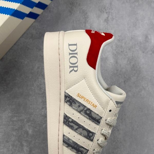 Adidas Originals Superstar x DIOR joint shell head series low-top classic versatile casual sports shoes - 图片 6